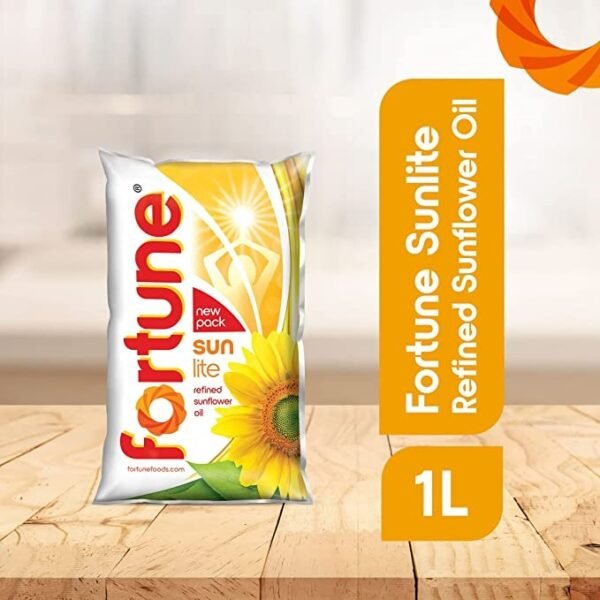 Fortune Sunlite Refined Sunflower Oil : 1 Litre