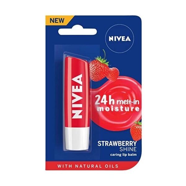 Nivea Strawberry Shine Caring Lip Balm : 4.8 gms